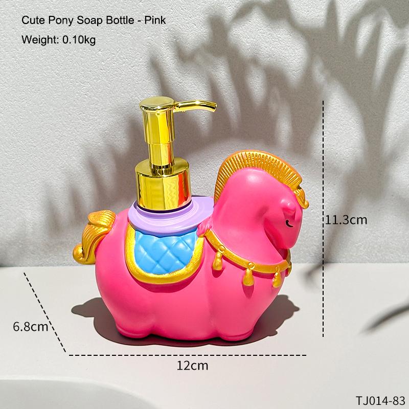 

Милая Бутылочка для Мыла в Форме Пони, Нажимная Бутылочка для Антисептика для Рук, Бутылочка для Лосьона, Декорация для Ванной Комнаты Дома, Украшение, Подарок