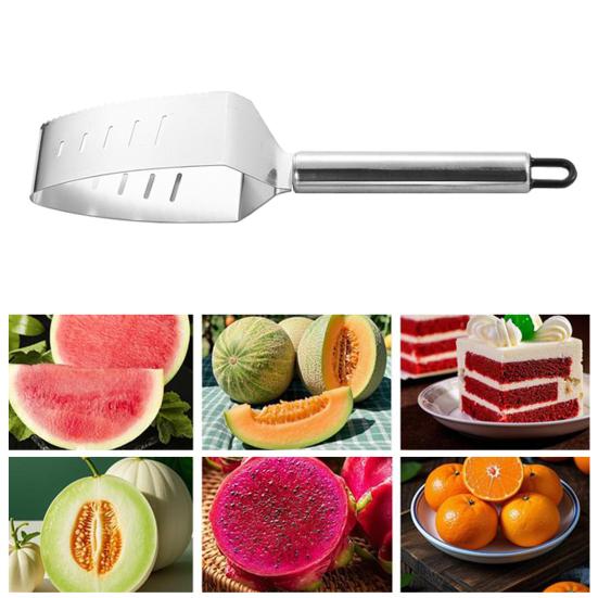 Stainless Steel Watermelon Slicer Easy Watermelon Cutting Tool with Ergonomic Handle Home Kitchen Fruit Slicer for Watermelon Cantaloupe Apples