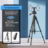 Dual-Position Mobile Phone Holder with Fill Light for Streaming and Photography