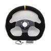 Modified 13-Inch Suede Racing Steering Wheel for Drift Cars