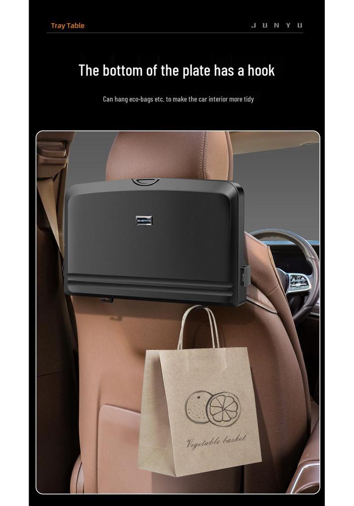 Universal Car Seat Back Folding Table: Multifunctional Dining and Utility Tray