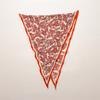 Retro Cashew Print Silk Scarf Accessories Rhombus Versatile Triangle Scarf Spring And Summer Thin Out Clothing With Shawl