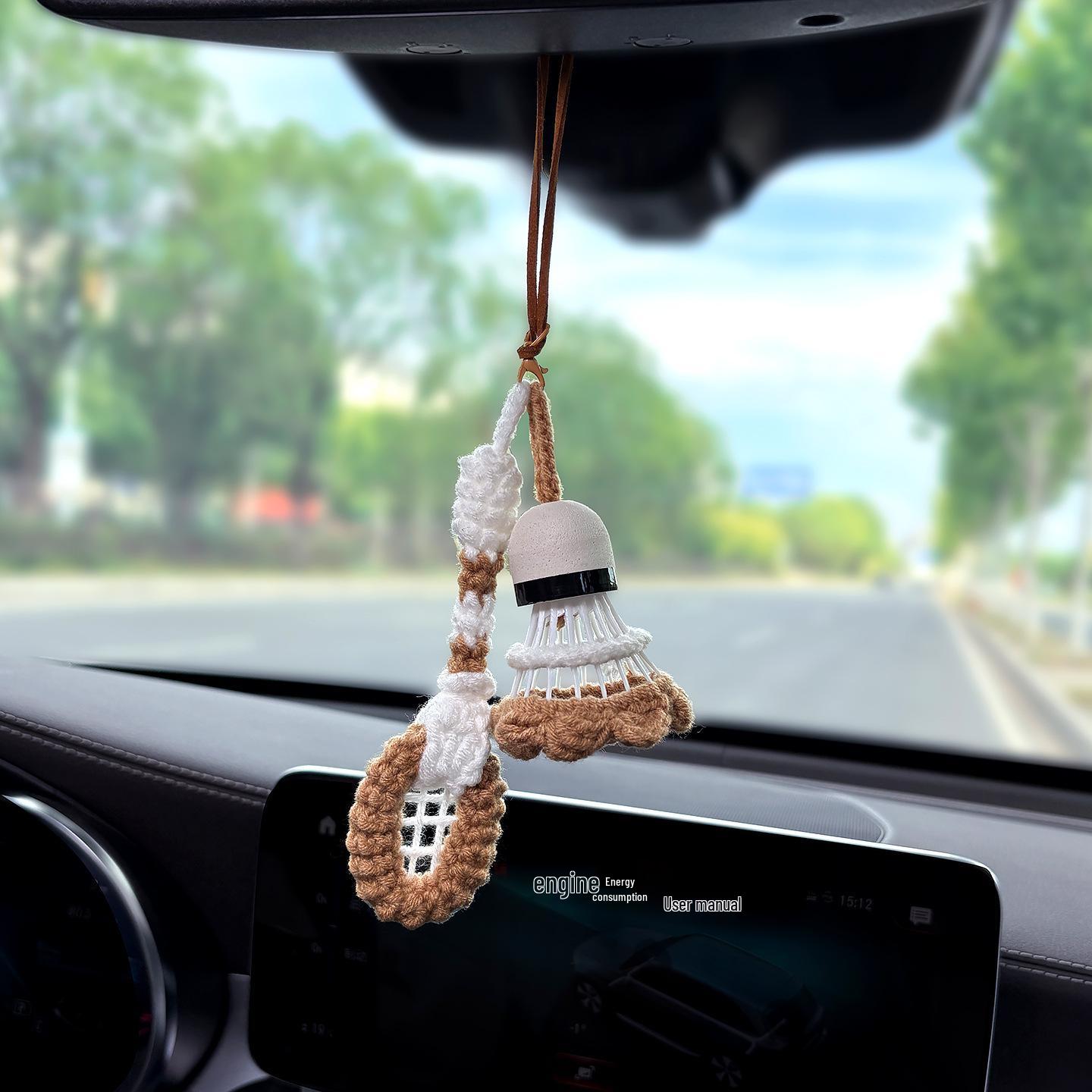 

Высококлассная вязаная бадминтонная ракетка, подвеска для зеркала заднего вида автомобиля