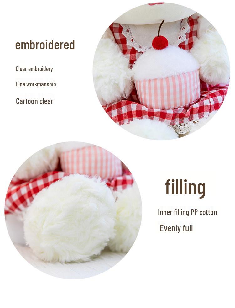 Cherry Sheep Plush Toy: Cute Children's Bedtime Companion and Soothing Doll