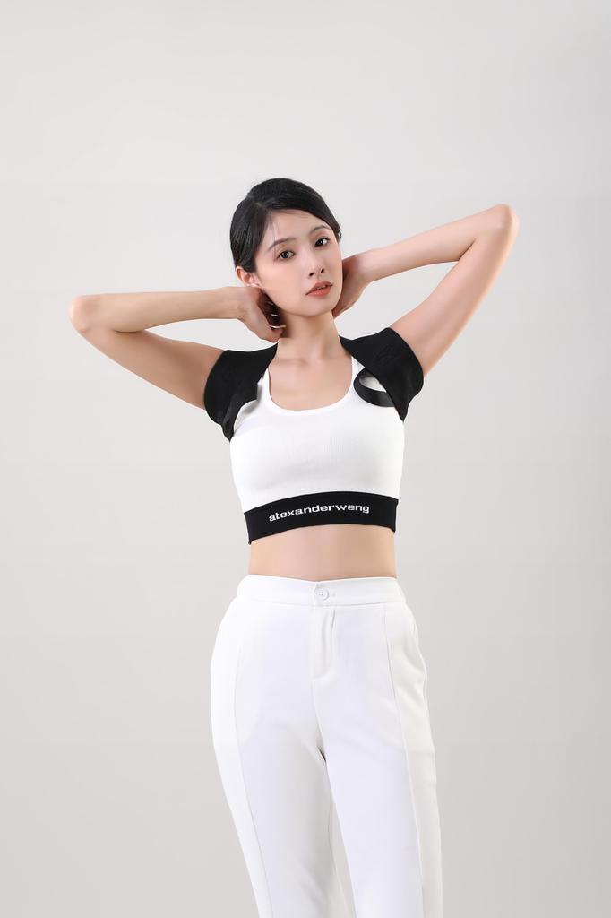 Hunchback Posture Supporter for Rounded and Back Easy to Put on and Take Adjustable Washable Belt, Shoulders, Spine, Support, Unisex, Breathable, Off,