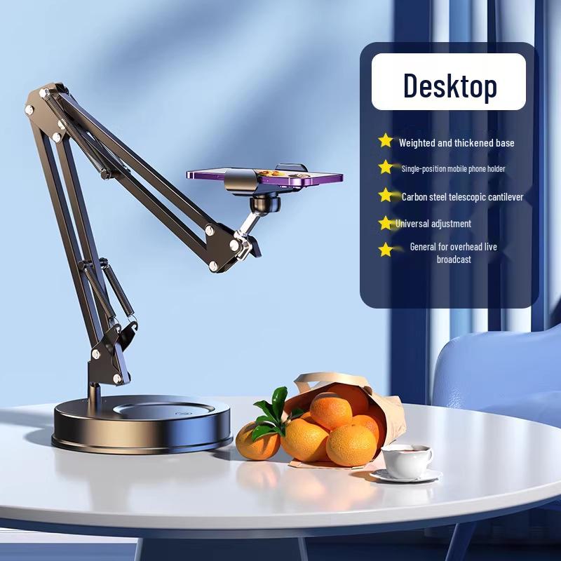 2026 Pro Desktop Phone Holder for Live Broadcast, Vlog, Video Recording & Food Photography