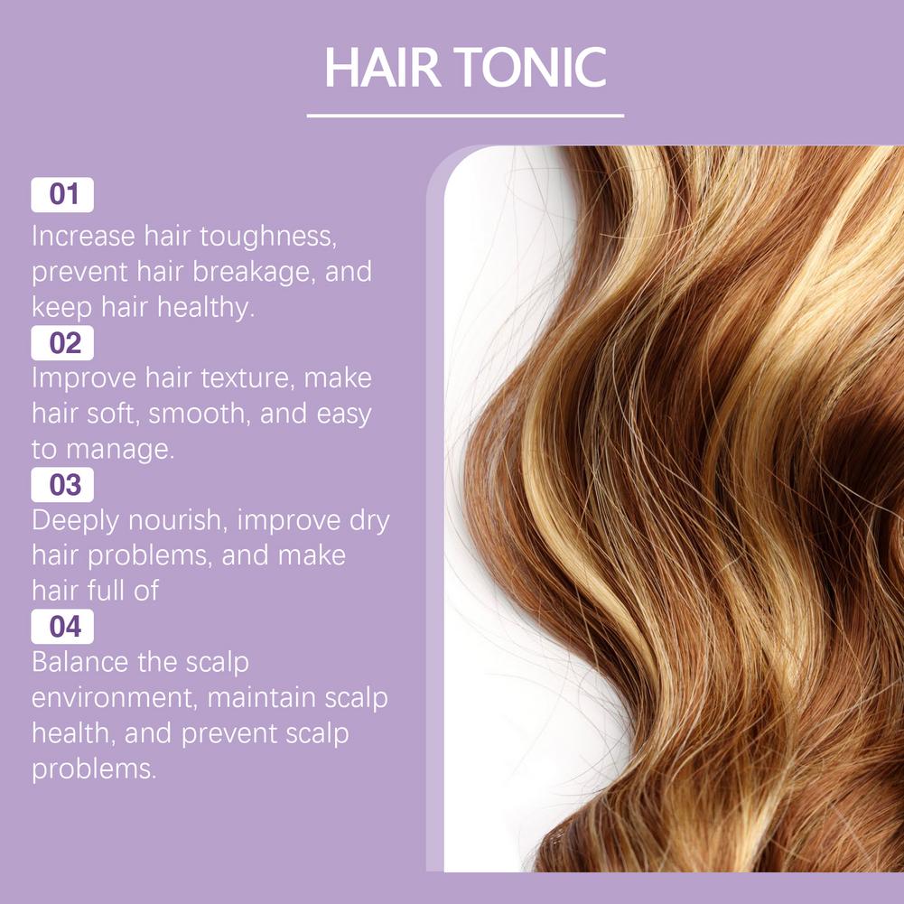 Daily Hair & Scalp Nourishing Serum 30ml,Plant Essential Oil Strengthen Hair, Minimize Breakage, Nourish for Thicker Fuller Hair