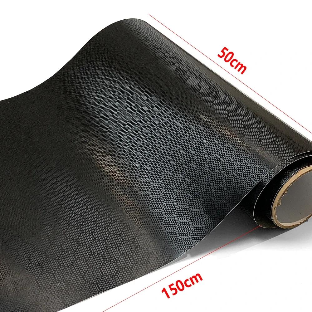 Self Adhesive Diamond Forged Carbon Film Black Carbon Fiber Sticker Air-release Technology Waterproof Stickers Auto Accessories