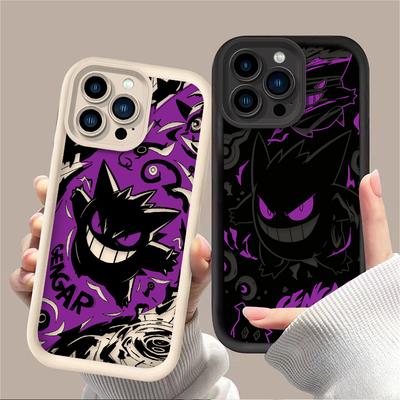 P-Pokemon Dark Gengar Phone Case For iPhone 17 Air 16 16E 15 14 13 12 11 Pro Max X XS X S Max XR SE 2020 SE4 7 8 Silicone Cover