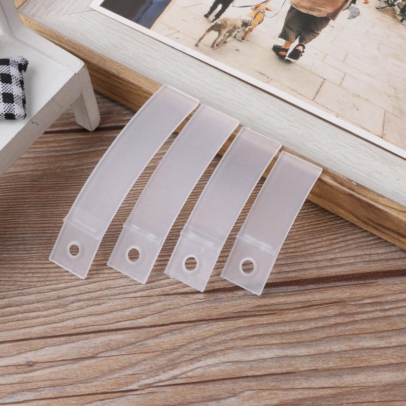 10 Pcs Non Slip Drawer Stops Clear PVC Plastic Dresser  Drawer Stoppers Drawer Bottom Repair Fixing Tool Durable