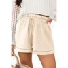 American Shiying Solid Texture Versatile High Waist Shorts Women 2025 Summer New Thin Breathable Casual Pants