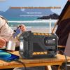Solar-Powered Hand-Crank Radio with Emergency Power Bank and Multifunctional Capabilities