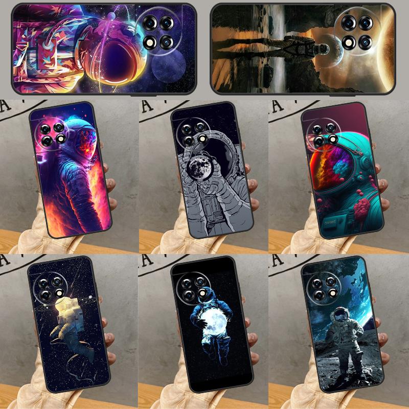 Space Moon Astronaut Cover For OnePlus Nord 4 3 CE 2 Lite N20 N10 N30 OnePlus 8T 10T 13 13R 12 12R 11 10 Pro Case