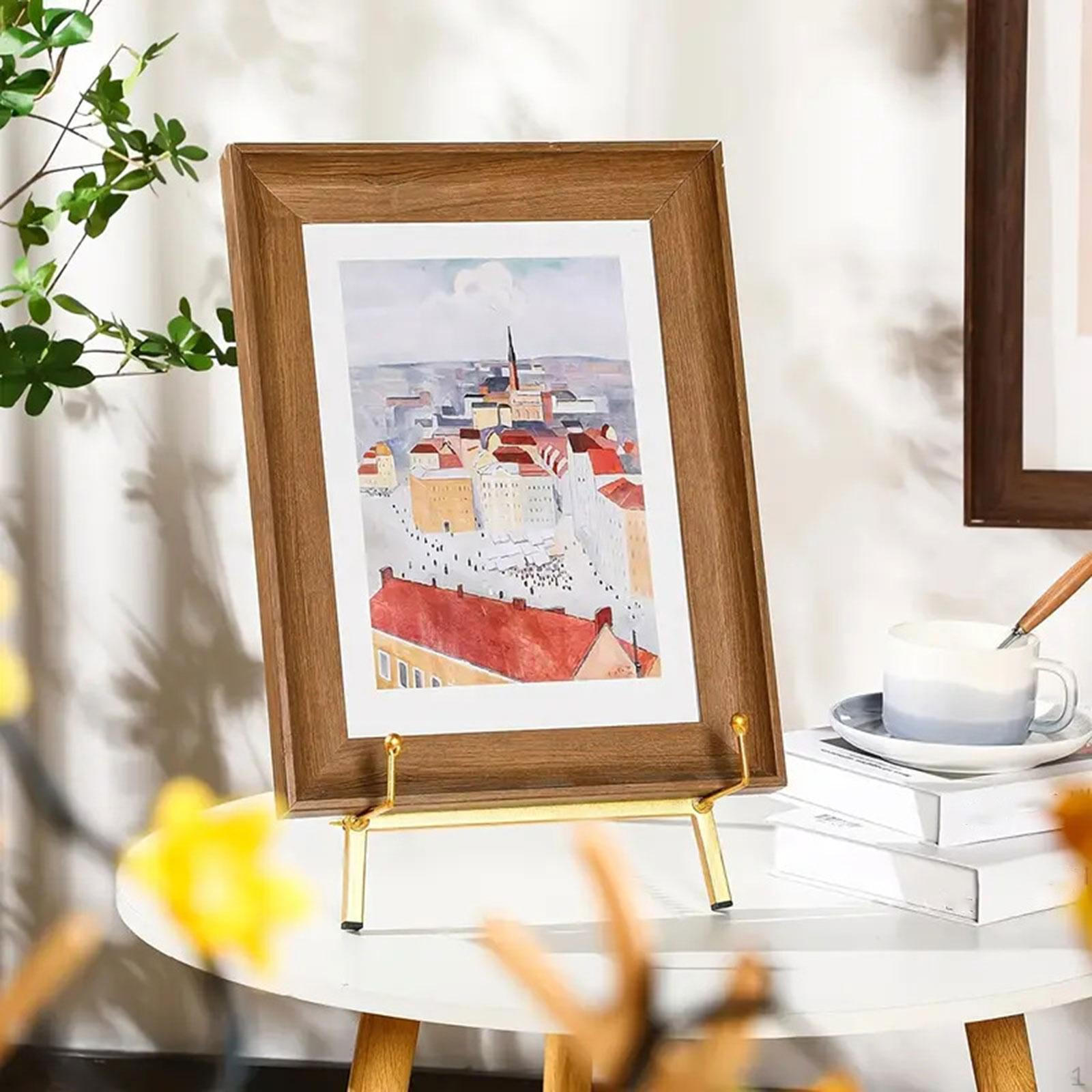 

Підставка-мольберт для виставок, металева тринога для весільних знаків золотий