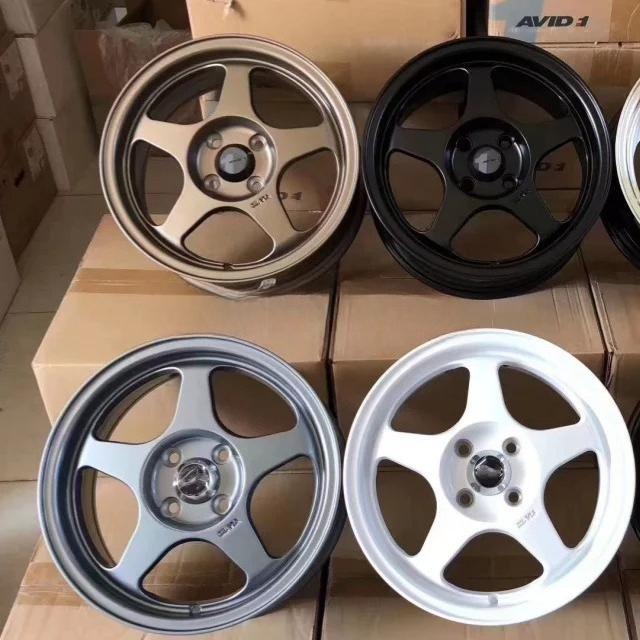 15 Zoll Gussaluminiumlegierung Auto Felgen 15x6.5 Felgen Lochkreis 4x100 4x108 für PKW Rennsport Tuning Autos