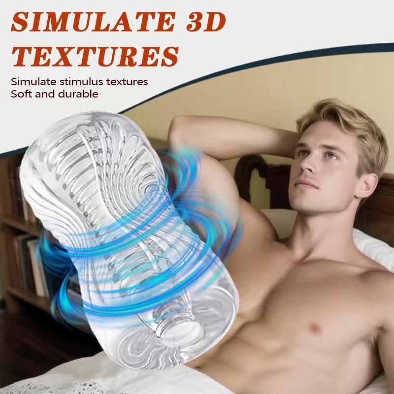 Male Masturbator Cup Sex Toys Adult Sex Toy Pocket Pussy TPE Male Penis Training Sex Toy for Men 3D Realistic Texture Couple 18+