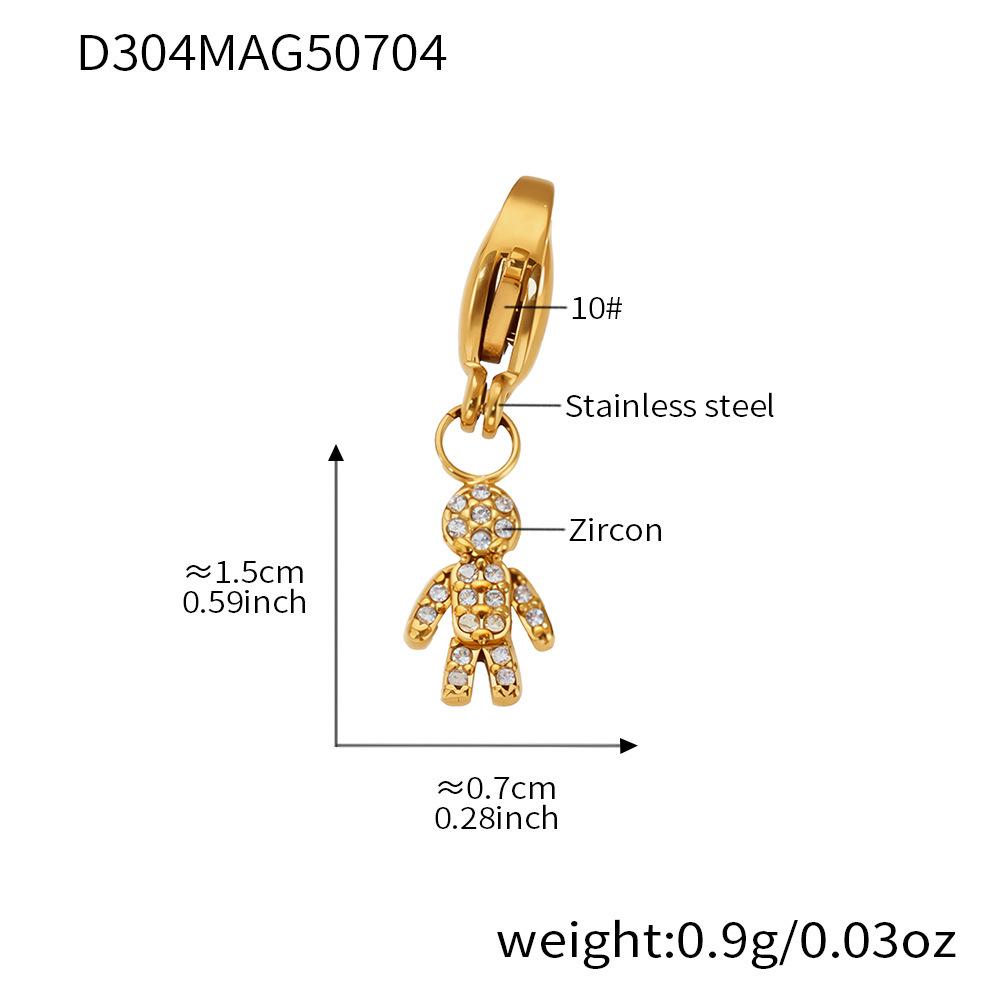 Oumeka Stainless Steel Multi-Pendant Jewelry Set for Women - Versatile Bracelet and Necklace Accessories