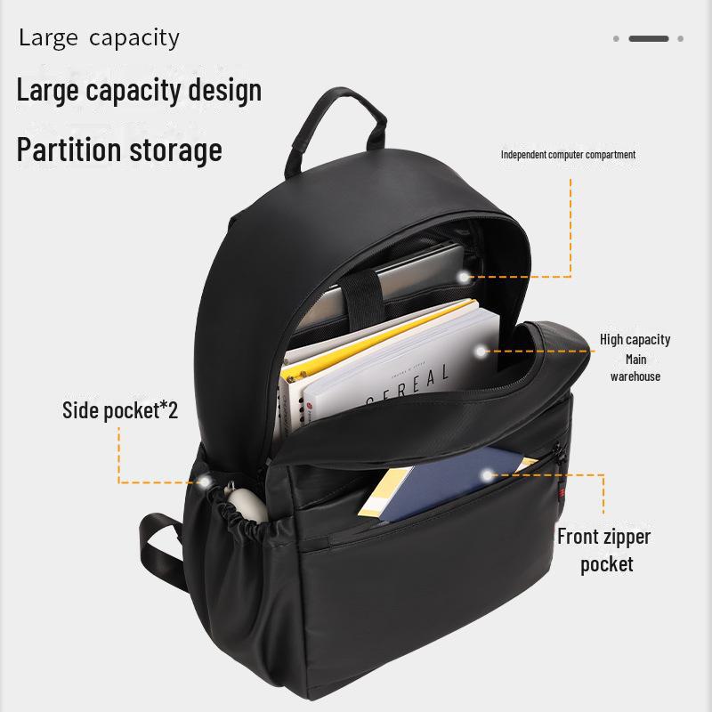 Beilian Lederrucksack mit großem Fassungsvermögen - Stilvoll und funktionell für Reisen, Geschäft und Schule