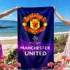Manchester Football Print Beach Towel, Versatile Lightweight Absorbent Beach Towel for Pool Surf Yoga Bathroom, Perfect Birthday Holiday Gift