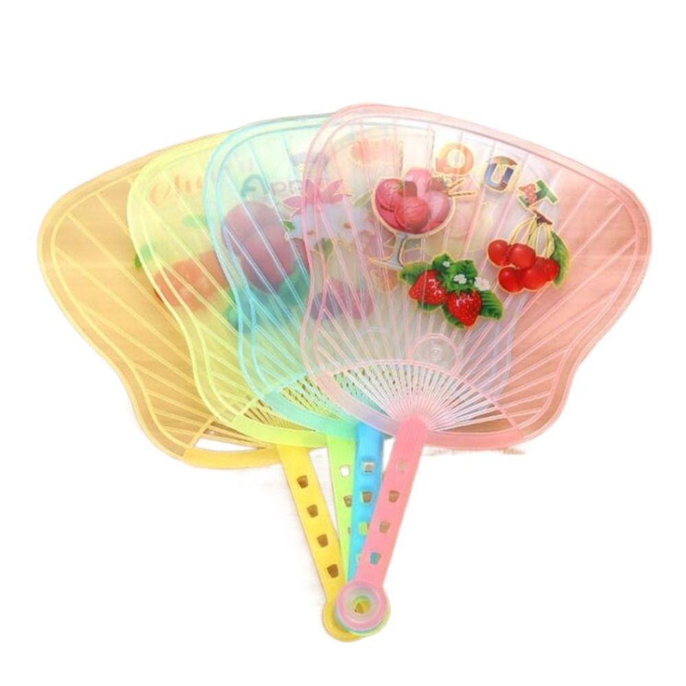 

Пластиковый ручной веер с мультяшным принтом, подарочный веер, креативный детский мультяшный веер, летний Random