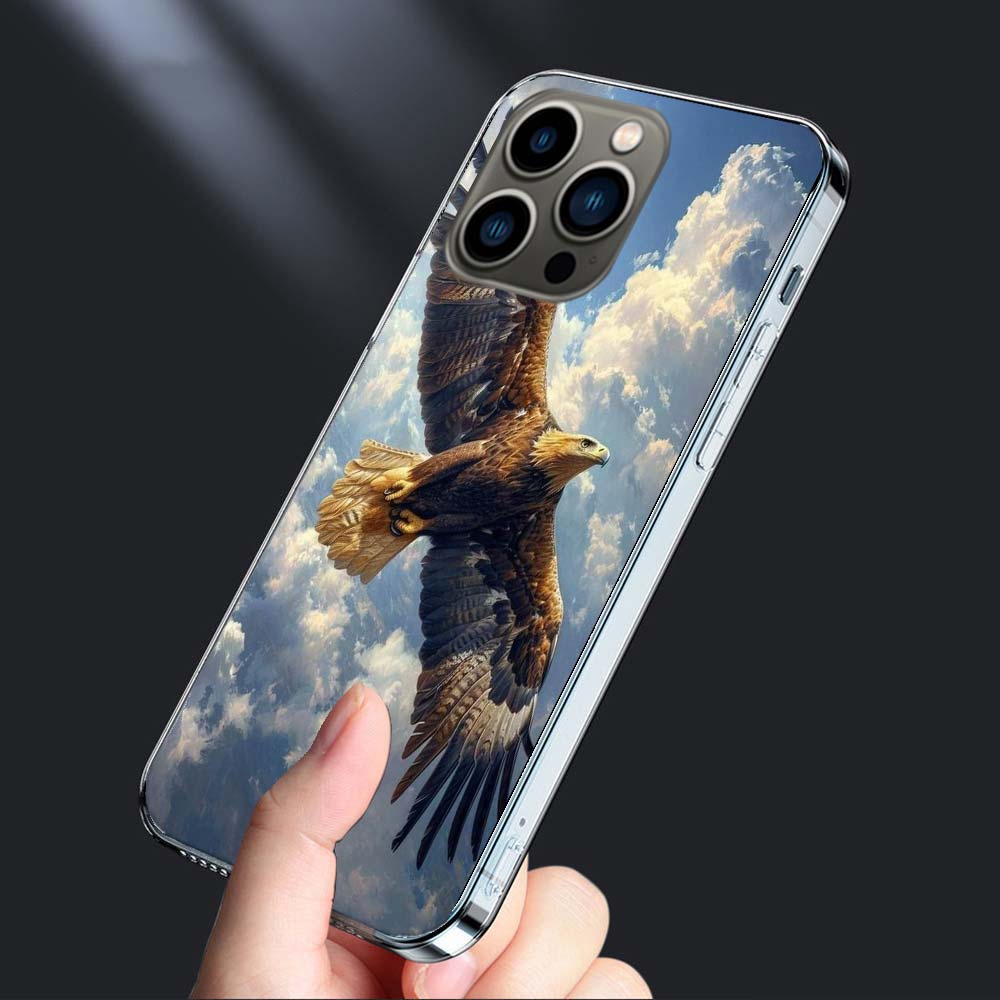 

Чехол для телефона Парящий орел охотится для Iphone 16E 15 Pro 14 Plus 17E 16 17 Pro Max Air 11 12 13 Mini Ударопрочный Capa Милый чехол iPhone 15 Plus