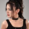 Pendentif Amour Et Espace Lointain Choker Cosplay Bracelet Chaîne PU Unisexe Bijoux de Fête Pour Femmes Hommes Accessoire Cadeau