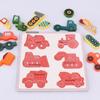Children's Montessori Early Education Panel1-2-3Year-Old Baby Educational Wooden Puzzle Matching Toy Boys and Girls Grab