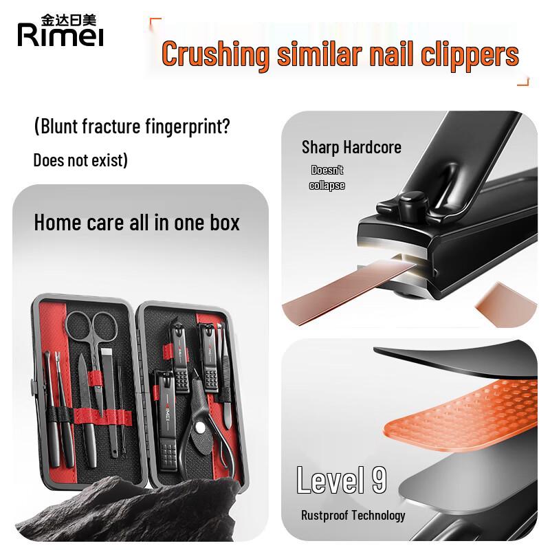 Jinda Rimei 11-Piece Professional Nail Care Set