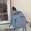 Japanese Style Vintage Handbag Y2K Solid Crossbody Bag Portable Denim Backpack  Women&Men