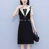La Chapelle Plus Size Elegant Spliced Dress