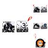 New Baby Cloth Book Black And White Number Cognitive Sound Paper Children's Early Education Book Tear-resistant Cloth Book Infant Toddler Toy