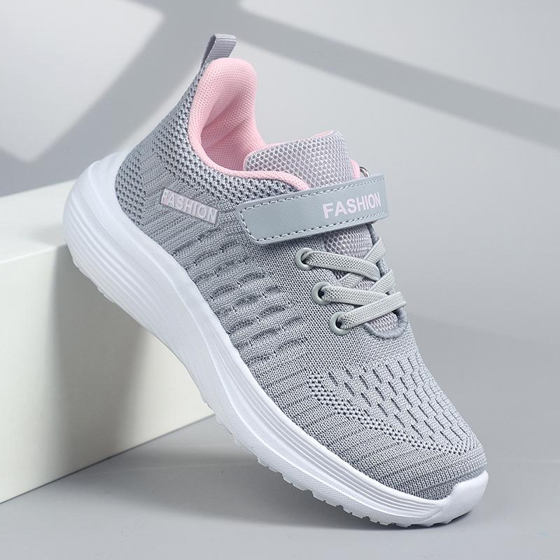 Boys' Lightweight Breathable Sports Shoes - Medium & Large Sizes for Casual Running and Student Campus Use.