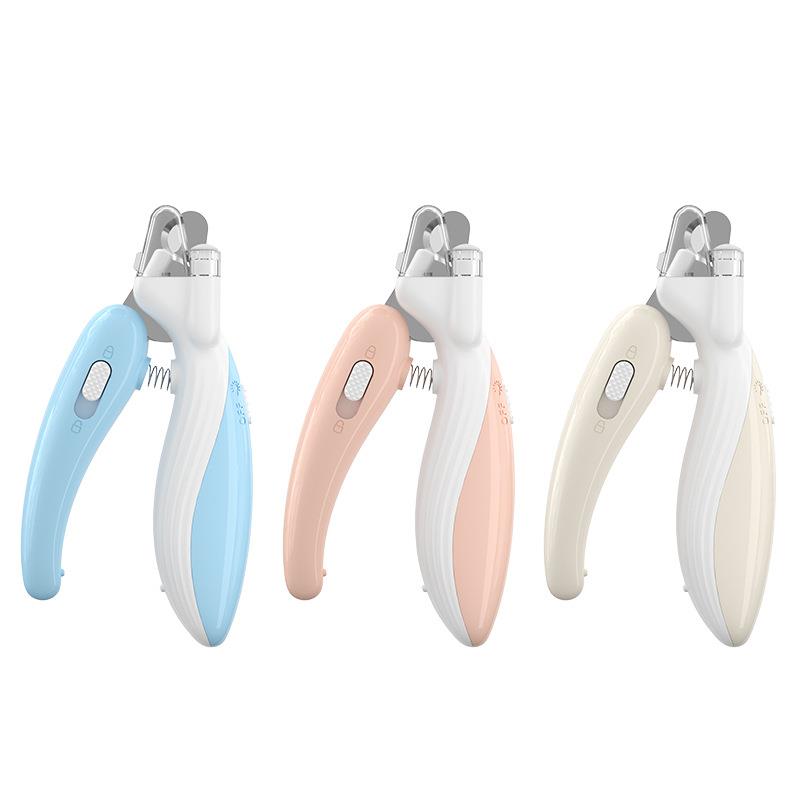 Pet Nail Clippers Dog Cat Nail Trimmer Labor-Saving Nail Clipper Convenient LED Electric Pet Nail Cutter Pet Supplies