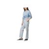 Vans FW22 Checkerboard Print Drawstring Straight Leg Sports Pants Women Pants Blue VN0A7RPBBD2