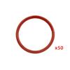 50 Pack Silicone Gasket Replacement Coffee Maker Seals for Coffee Machine Repairing Silicone Texture Sealing Rings