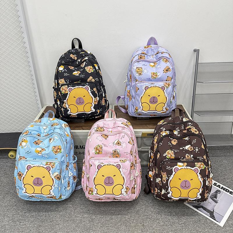 Food Cartoon Cute Dolphin Pattern Student Leisure Backpack For Use Daily