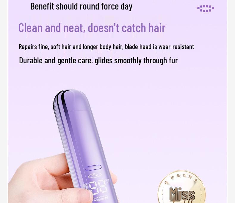 Electric Painless Underarm & Pubic Hair Shaver for Women