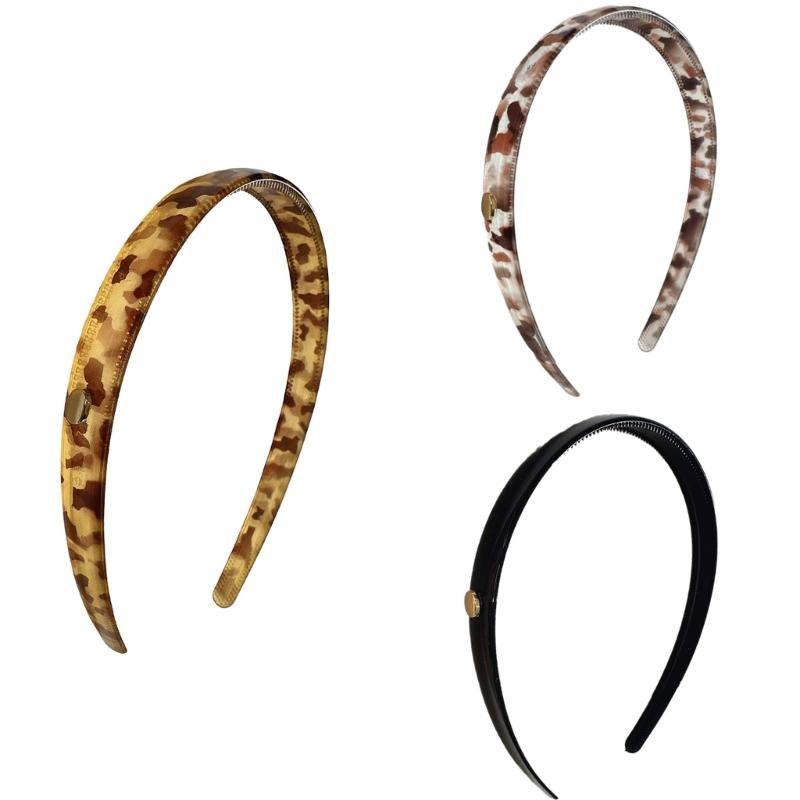 Resins Leopards Hair Hoop Cartoon Styles Headbands Softable Unique Hair Hoop for Girls and Women