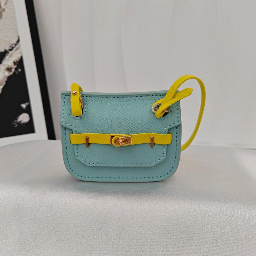 New gypsy small square messenger mini bag contrasting colors DIY versatile mini mouth red envelope key bag car pendant