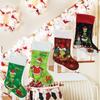 4pcs Grinch Christmas Stockings for Xmas  Fireplace Xmas Tree Hanging Decor