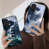 Sea storm small sailboat For OnePlus Nord CE 2T 2 3 Lite N20 N30 6T 7 7T 8 8T 9 10 Pro 11R 12R 13R Ace 2V 5 Pro Glass Phone Case