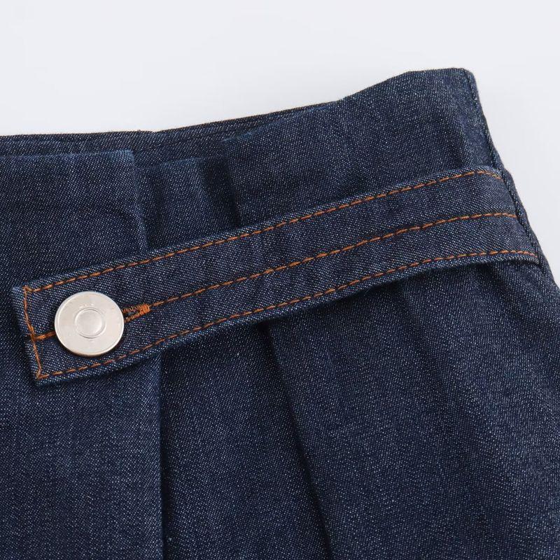 Kaslead New Arrival Women's Clothing Fashion Style Fashion All-Match Belt Loop Waist Paper Bag Culottes 0779151