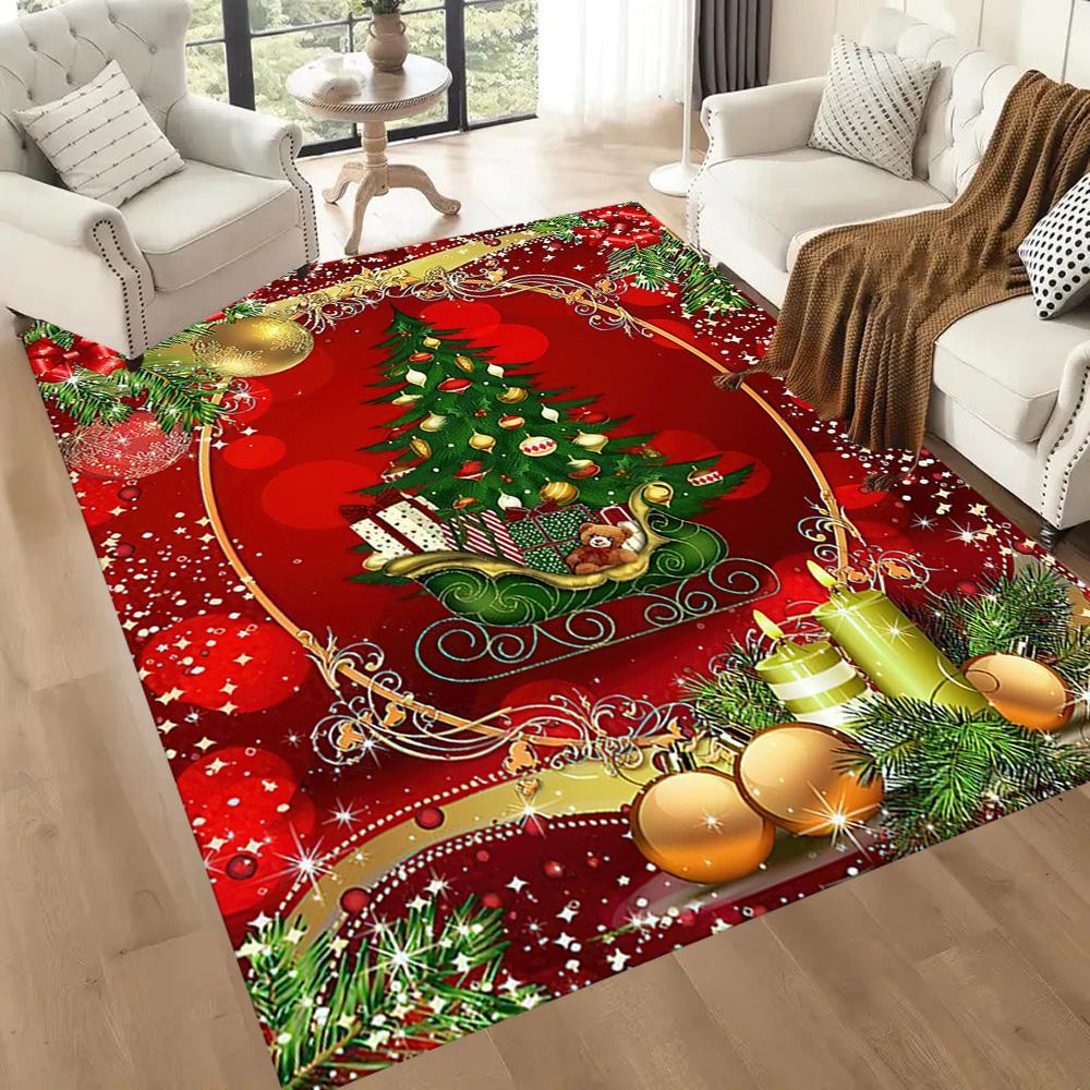 Christmas 207 Carpet Perfect for Game Room Entryway Decorate room Dining Room Antislip Carpet Anime Office Decor