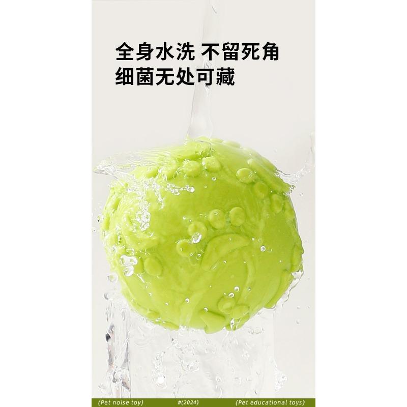 Dog Squeaky Rubber Chew Ball For Dog Training And Interactive Play
