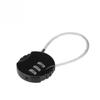 Ball Shaped Hiking 3 Digit Combination Steel Wire Bicycle Lock Gym Padlock Trunk Locks Code Lock