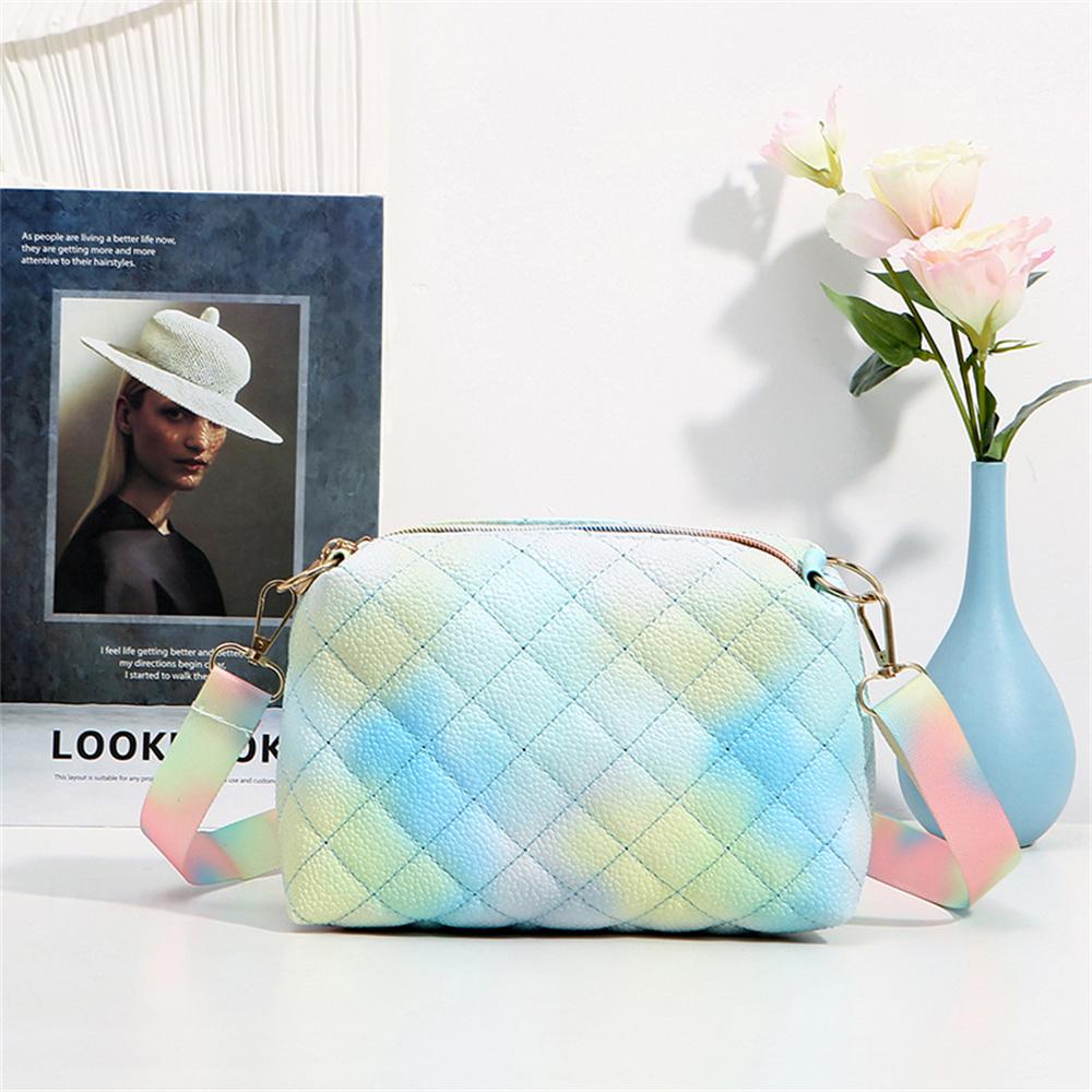 New Color Rhombic Women's Bag Trendy Small Square Bag Shoulder Messenger Bag Small Fresh Mobile Phone Bag Fashion Small Bag