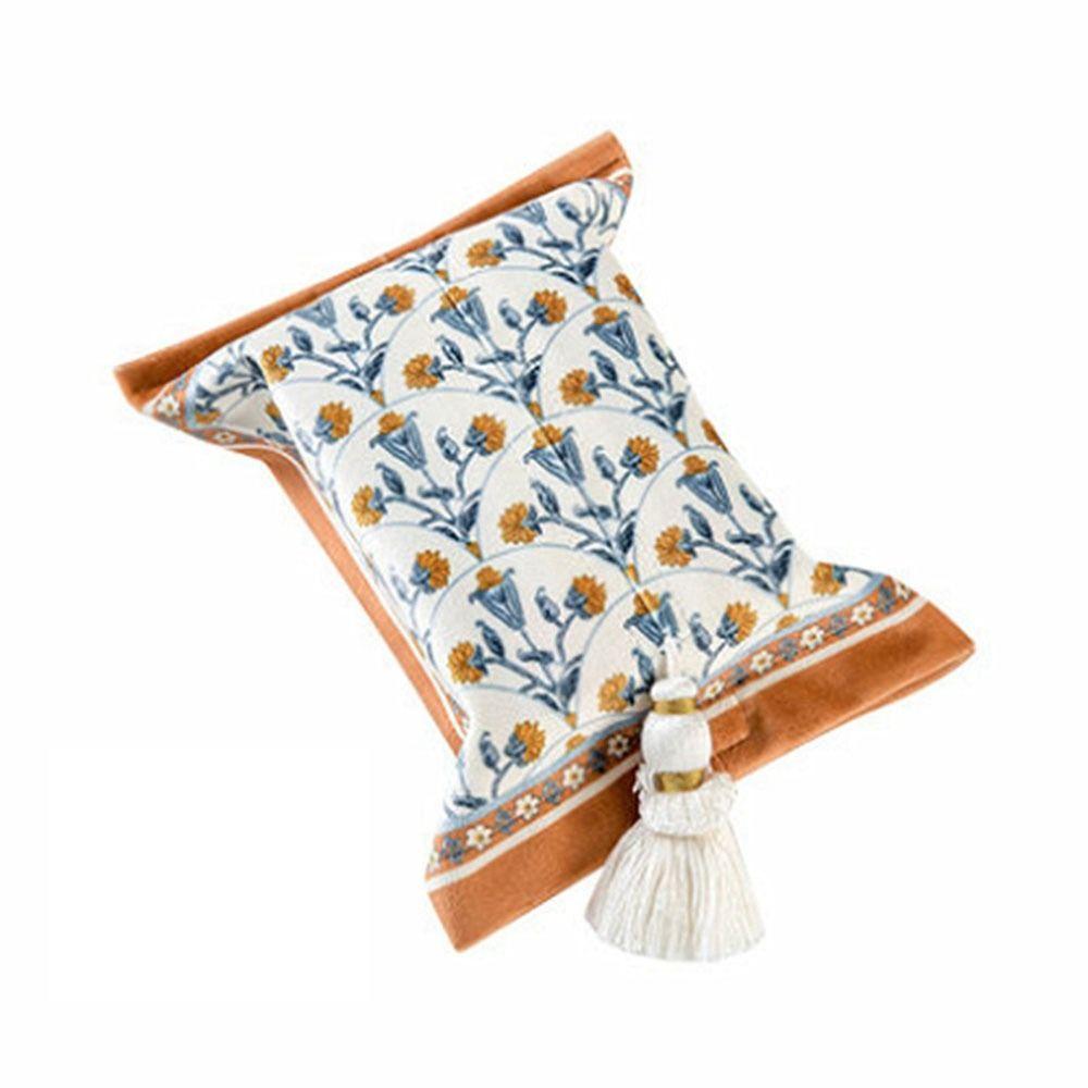 Rectangle Short Plush Tissue Bag 18x24cm Napkin Paper Box Retro Tissue Box Holder  Office