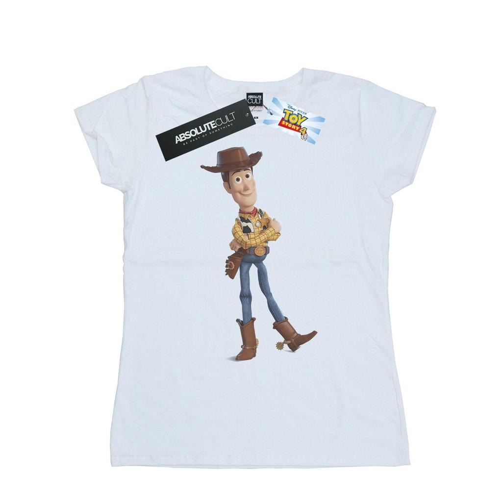 Disney Womens/Ladies Toy Story 4 Sherrif Woody Cotton T-Shirt