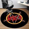 1PC Slayer Music Office Round Area Rug, Indoor Mat Suitable For Office, Under Office Chairs Bedroom Living Room Home Decor DT1212103