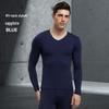 Men's Modal Autumn Base Layer Set: Plain Warm Long Underwear & Sweater - Plus Size for Cold Protection